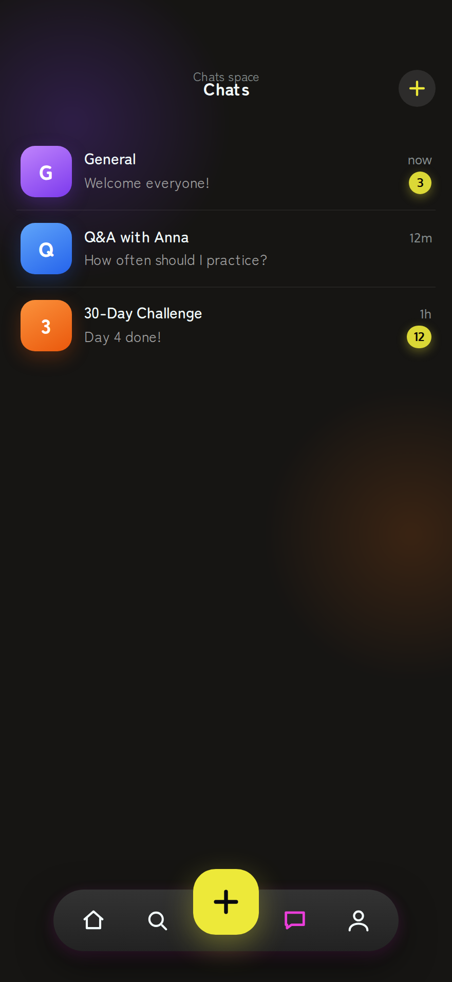 Chats list