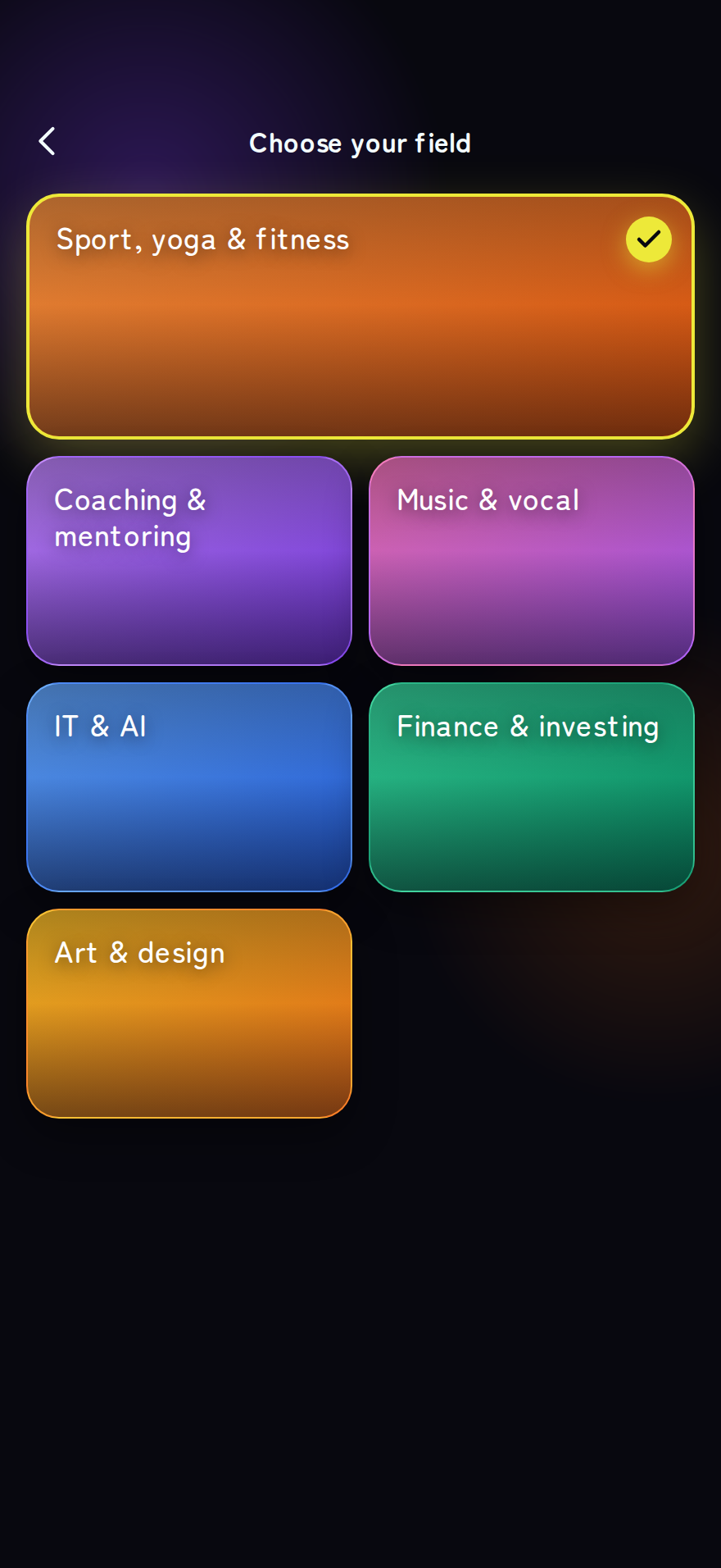Choosing a community niche