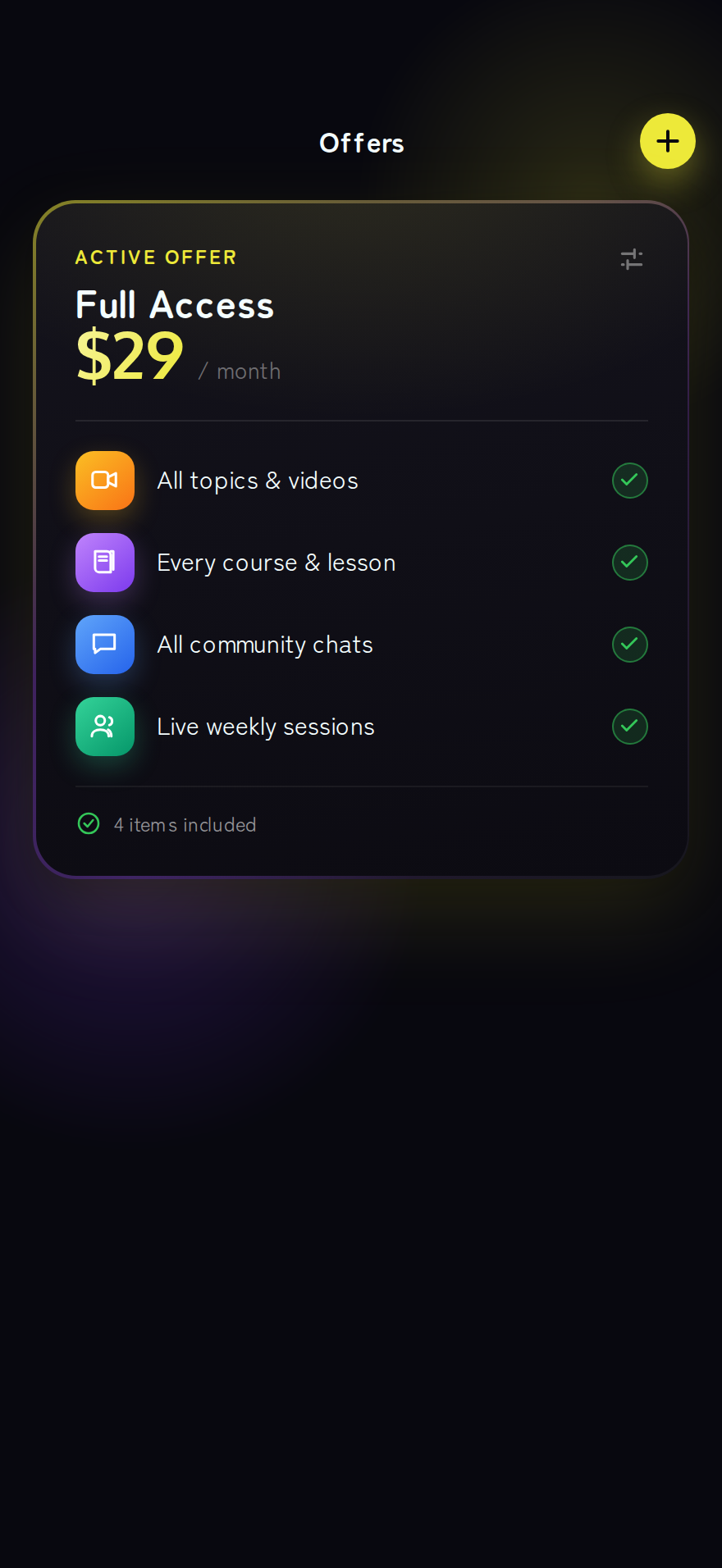 List of paid offers